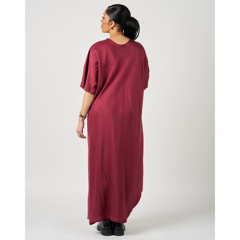 La Vaca Loca V-Neck Shortsleeve Angle Hem Dress image number 1